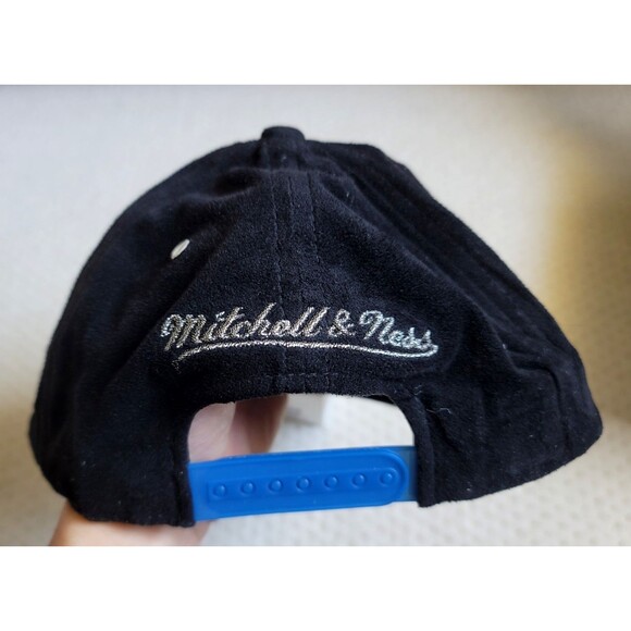 NWT Brooklyn Nets Mitchell & Ness Oreo Hook Up Snapback Black Faux suede hat cap - Picture 6 of 7